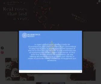 Harmoniaroses.com(Luxury Roses) Screenshot