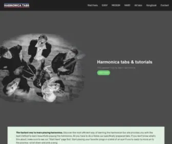 Harmonica-Tabs.com(Harmonica tabs & tutorials) Screenshot