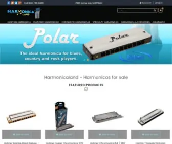 Harmonicaland.com(Harmonicas for sale) Screenshot