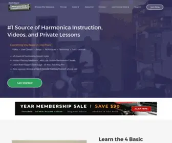 Harmonicalessons.com(Harmonica Lessons) Screenshot