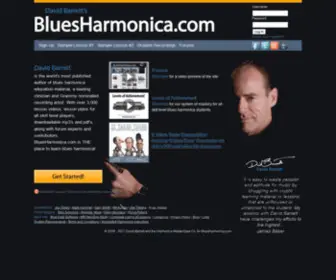 Harmonicamasterclass.com(Blues Harmonica Lessons) Screenshot