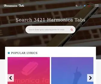 Harmonicatabs.net(Harmonica Guide & Tabs Online) Screenshot