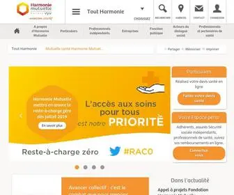 Harmonie-Mutuelle.fr(Mutuelle santé) Screenshot