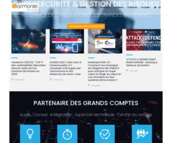 Harmonie-Technologie.com(Conseil sécurité des systèmes d'information) Screenshot