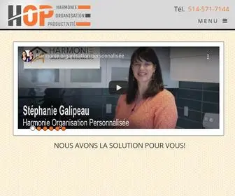 Harmonieop.com(Harmonie Organisation ProductivitÃƒÂ©) Screenshot