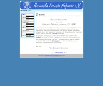 Harmonikaverein.de(Willkommen bei den Harmonika) Screenshot