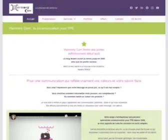 Harmony-Com.fr(Optimisation de site web et blog ou accompagnement à leur création) Screenshot