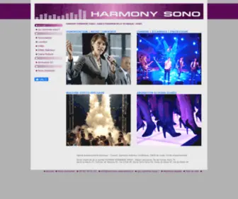 Harmony-Sono.com(Agence événementielle technique) Screenshot