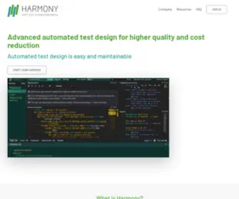 Harmony.ac(Harmony for efficient continuous web app testing. Codeless automated test design) Screenshot