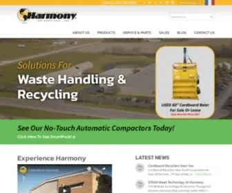 Harmony1.com(Waste Handling & Recycling Solutions) Screenshot