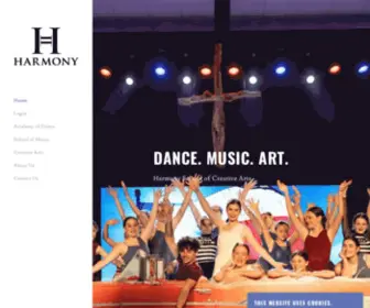 Harmonyarts.org(Dance Music and Art) Screenshot