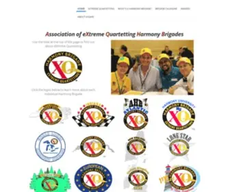 Harmonybrigade.org(Home of the Association of eXtreme Quartet Harmony Brigades) Screenshot