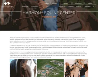 Harmonyequinecenter.org(The Dumb Friends League Harmony Equine Center) Screenshot