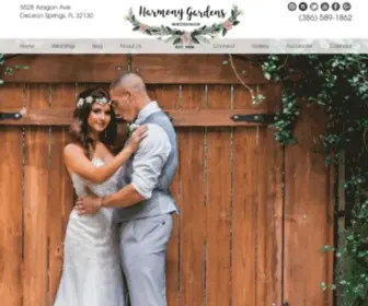 Harmonygardens.org(Harmony Gardens Wedding Venue in DeLeon Springs) Screenshot