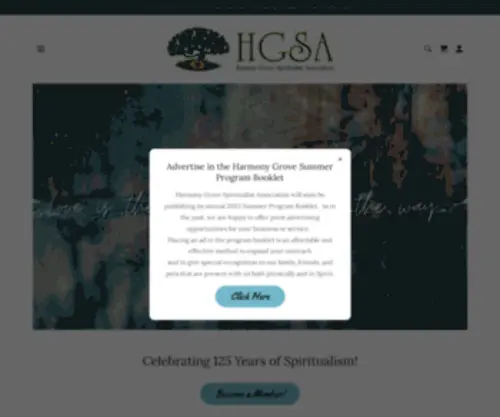 Harmonygrovespiritualist.org(Harmony Grove Spiritualist Association) Screenshot