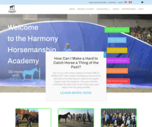 Harmonyhorsemanship.ca(Harmony Horsemanship) Screenshot