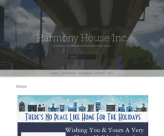 Harmonyhouse.org(Providing Housing to Houston's Homeless for more than 25 years) Screenshot