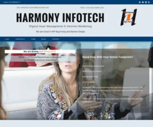 Harmonyinfotech.in(Harmony Infotech) Screenshot