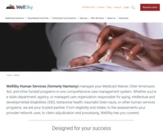 Harmonyis.com(Human Services Software) Screenshot