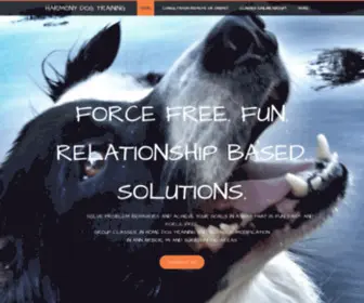 Harmonyk9.com(HARMONY DOG TRAINING) Screenshot