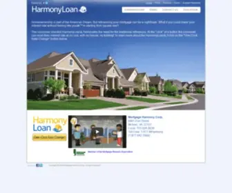 Harmonyloan.com(Mortgage Harmony Corp) Screenshot