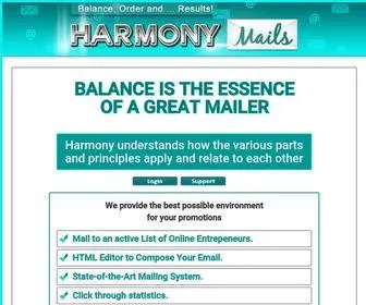 Harmonymails.com(Harmonymails) Screenshot