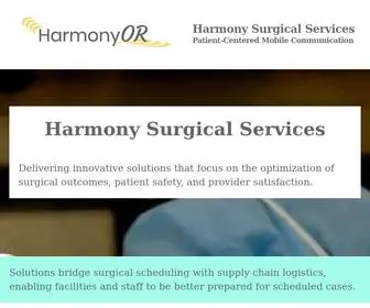 Harmonysurgical.com(Harmony Surgical Services) Screenshot