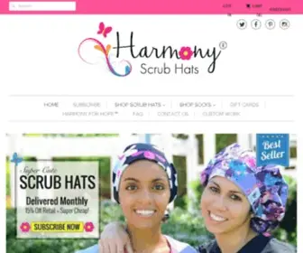 Harmonysurgicaldesigns.com(Cute Scrub Caps for Women) Screenshot