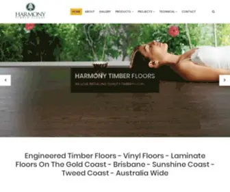 Harmonytimberfloors.com(Timber floors And bamboo floors supplied on the Gold Coast) Screenshot