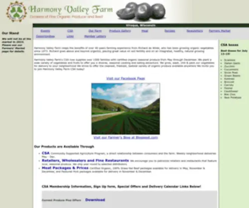 Harmonyvalleyfarm.com(Harmony Valley Farm) Screenshot