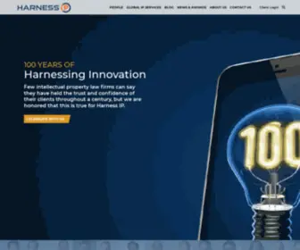 Harnessip.com(Patent and Intellectual Property Attorneys) Screenshot