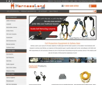Harnessland.com(Fall Protection Equipment) Screenshot