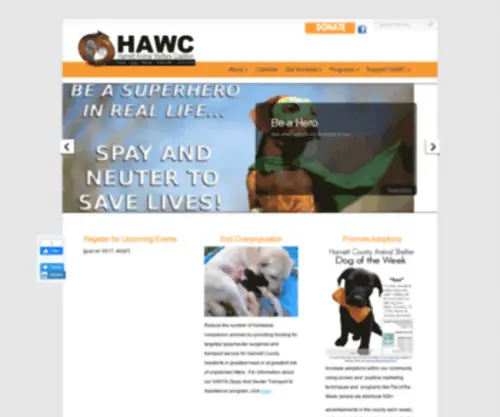 Harnettawc.org(Harnett Animal Welfare Coalition (HAWC)) Screenshot