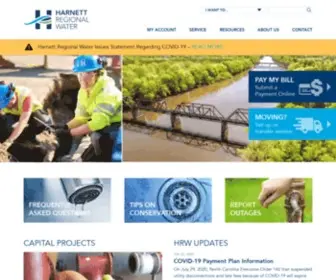 Harnettwater.org(Harnett Regional Water) Screenshot