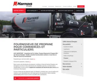 Harnoisgroupepetrolier.com(Bienvenue sur le site internet du Groupe Harnois) Screenshot