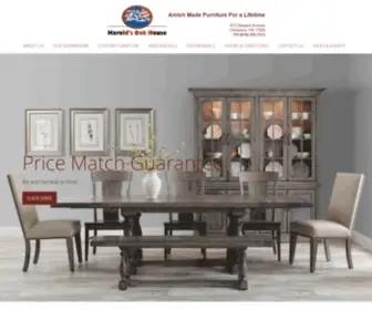 Haroldsoakhouse.com(Amish Furniture and home furnishings) Screenshot