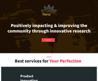 Haroztec.com(Positively impacting & improving the community through innovative research) Screenshot
