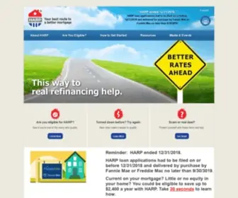Harp.gov(Your best route to a better mortgage) Screenshot