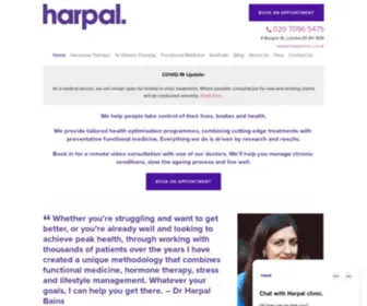 Harpalclinic.co.uk(Harpal Clinic London) Screenshot