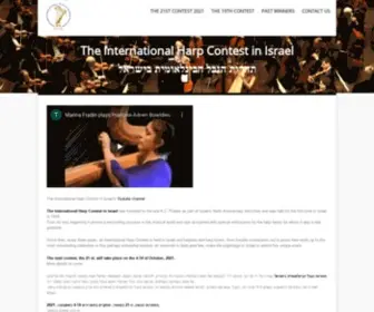 Harpcontest-Israel.org.il(The International Harp Contest in Israel) Screenshot