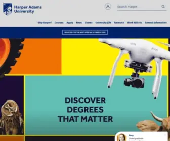 Harper-Adams.ac.uk(Harper Adams University) Screenshot
