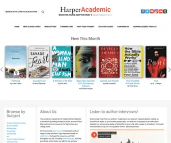 Harperacademic.com(The Academic Department of HarperCollins Publishers) Screenshot