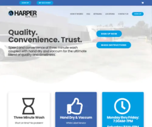 Harperautowash.com(Harper Auto Wash) Screenshot