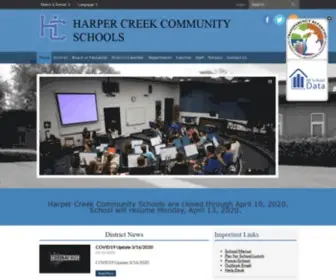 Harpercreek.net(Harper Creek Community Schools) Screenshot