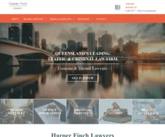 Harperfinch.com.au(Traffic & Criminal Lawyers Brisbane) Screenshot