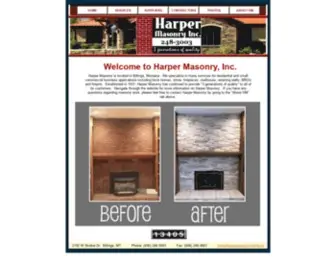 Harpermasonry.com(Harper Masonry) Screenshot