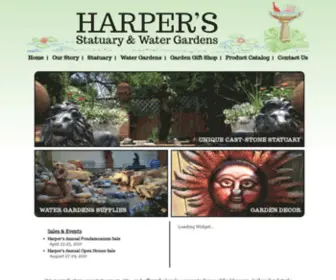 Harperslawnornaments.com(Harpers Statuary & Water Gardens) Screenshot