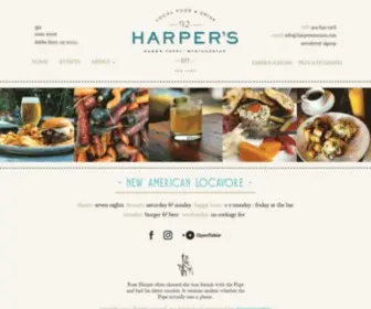 Harpersonmain.com(Harper’s Restaurant and Bar) Screenshot