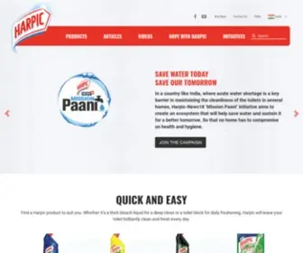 Harpic.co.in(Harpic, the home of expert cleaning power) Screenshot
