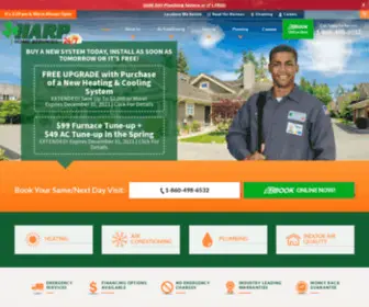 Harpmech.com(AC, Heating & Plumbing Company) Screenshot